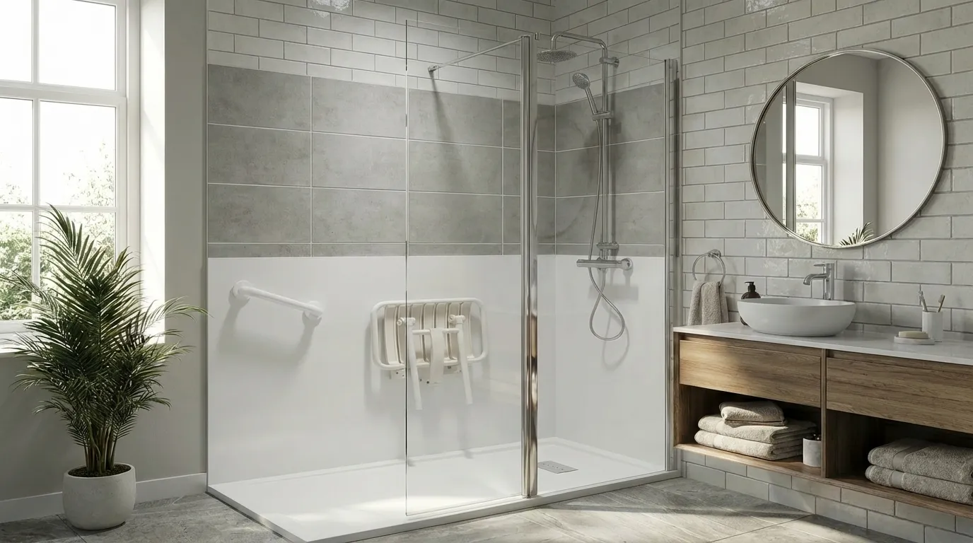 Image installation douche senior 2 douche senior pro